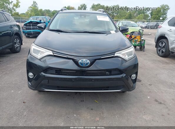 JTMDJREV8HD125629 2017 TOYOTA RAV4 HYBRID Black Vista del cuadro de instrumentos