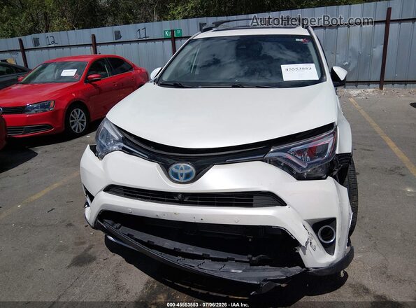 JTMDJREVXGD040421 2016 TOYOTA RAV4 HYBRID White Instrument cluster view