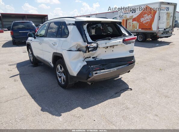 JTMDWRFV0KD032305 2019 TOYOTA RAV4 HYBRID White Trasero izquierdo