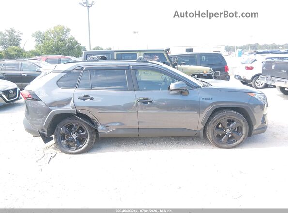 JTMDWRFV1KD517892 2019 TOYOTA RAV4 HYBRID Gray უკანა სალონის ხედი