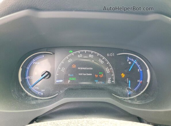JTMDWRFV4LD071321 2020 TOYOTA RAV4 Gray Instrument cluster view