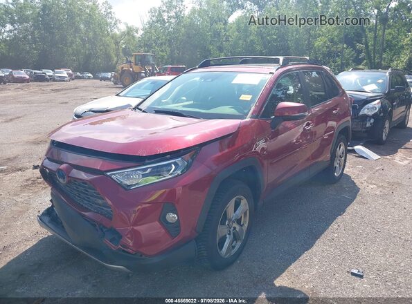 JTMDWRFV8LD533931 2020 TOYOTA RAV4 HYBRID Red Առջևի ձախ երեք քառորդ տեսարան