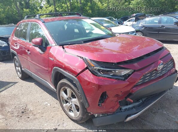 JTMDWRFV8LD533931 2020 TOYOTA RAV4 HYBRID Red Սալոնի հետևի տեսք