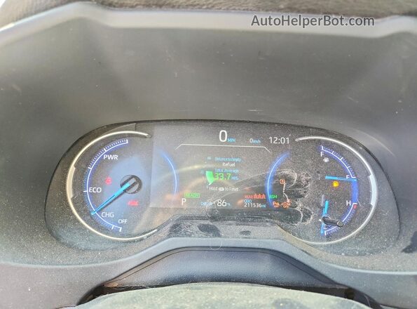 JTMDWRFVXLD536118 2020 TOYOTA RAV4 Silver Widok zestawu wskaźników