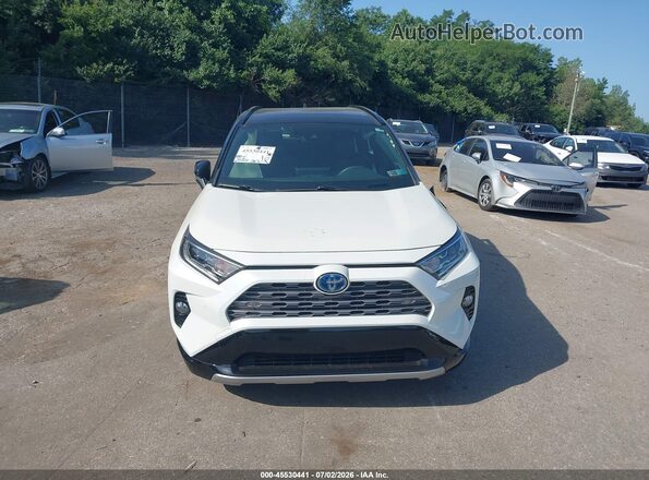 JTME6RFV0MD516966 2021 TOYOTA RAV4 HYBRID White Instrument cluster view