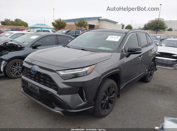 JTME6RFV0ND521151 2022 TOYOTA RAV4 HYBRID Gray წინა მარცხენა ხედი სამი მეოთხედიდან
