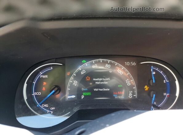 JTME6RFV8ND535931 2022 TOYOTA RAV4 White Instrument cluster view