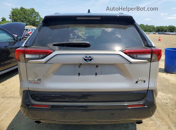 JTMEB3FV2MD073809 2021 TOYOTA RAV4 Silver Widok z tyłu