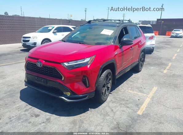 JTMEB3FV9ND090494 2022 TOYOTA RAV4 PRIME Red Առջևի ձախ երեք քառորդ տեսարան