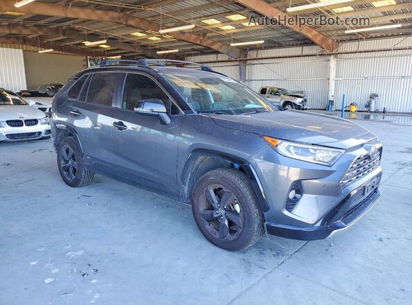 JTMEWRFV0KD500182 2019 TOYOTA RAV4 Серый Передняя правая четверть