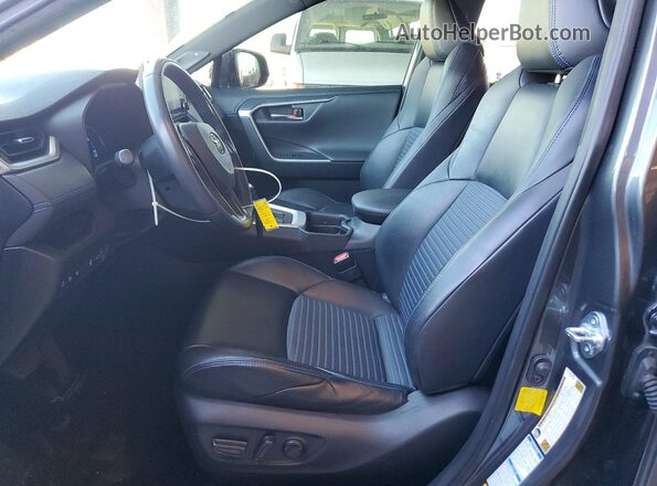 JTMEWRFV0KD500182 2019 TOYOTA RAV4 Серый Вид салона спереди
