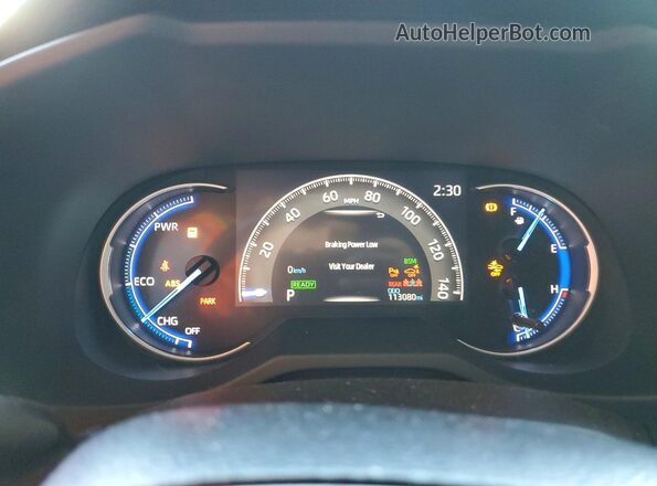 JTMEWRFV0KD500182 2019 TOYOTA RAV4 Серый Вид щитка приборов