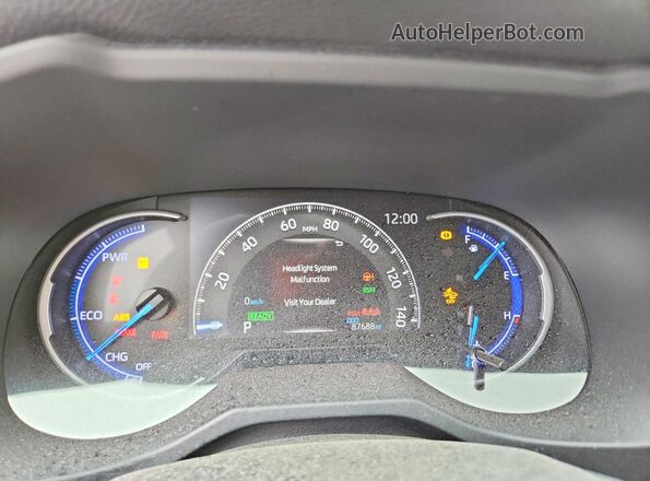 JTMEWRFV0LJ049256 2020 TOYOTA RAV4 Белый Вид щитка приборов