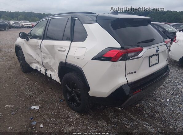 JTMEWRFV4KJ007204 2019 TOYOTA RAV4 HYBRID White Tył lewy