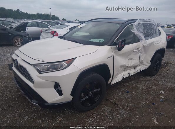 JTMEWRFV4KJ007204 2019 TOYOTA RAV4 HYBRID White Przód lewy