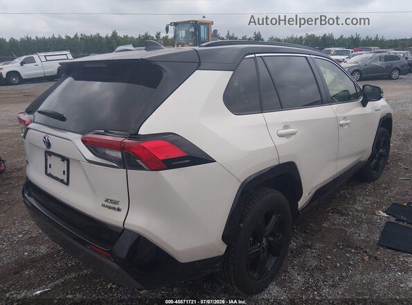 JTMEWRFV4KJ007204 2019 TOYOTA RAV4 HYBRID White Tył prawy