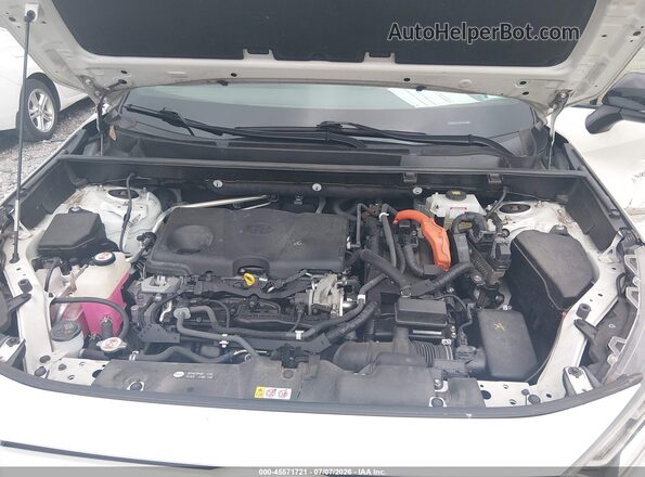 JTMEWRFV4KJ007204 2019 TOYOTA RAV4 HYBRID White Widok z tyłu