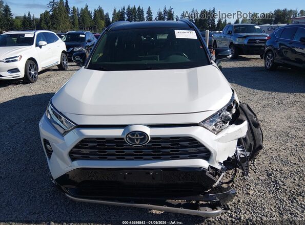 JTMEWRFV5KD508097 2019 TOYOTA RAV4 HYBRID White Вид щитка приладів