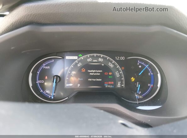 JTMEWRFV5KD508097 2019 TOYOTA RAV4 HYBRID White Вид задніх сидінь