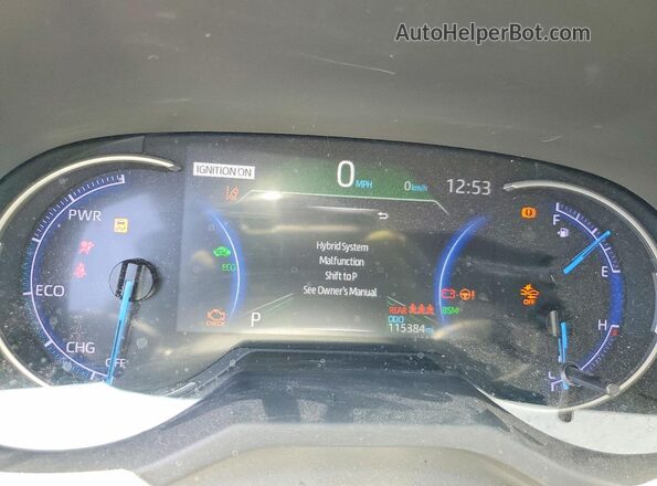 JTMEWRFV5LD547788 2020 TOYOTA RAV4 Silver Instrument cluster view