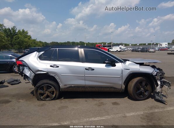 JTMEWRFV5LJ043050 2020 TOYOTA RAV4 HYBRID Серебряный Вид задней части салона