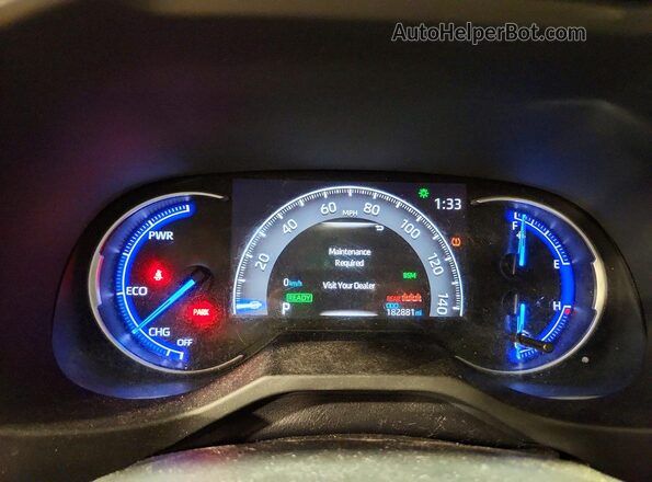 JTMEWRFV6LJ039654 2020 TOYOTA RAV4 Синий Вид щитка приборов