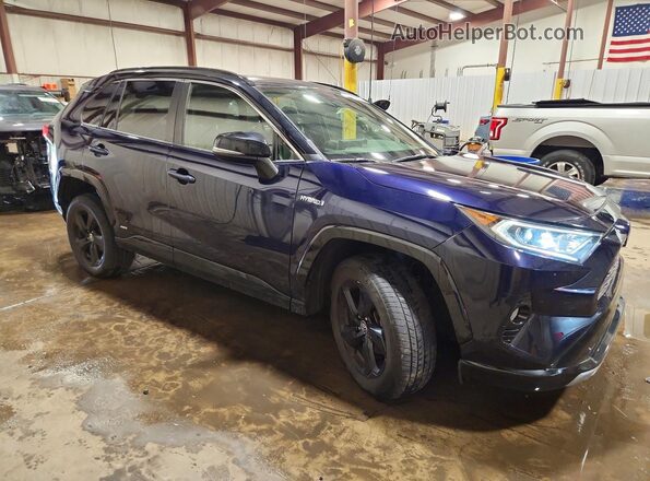 JTMEWRFV6LJ039654 2020 TOYOTA RAV4 Синий Передняя правая четверть