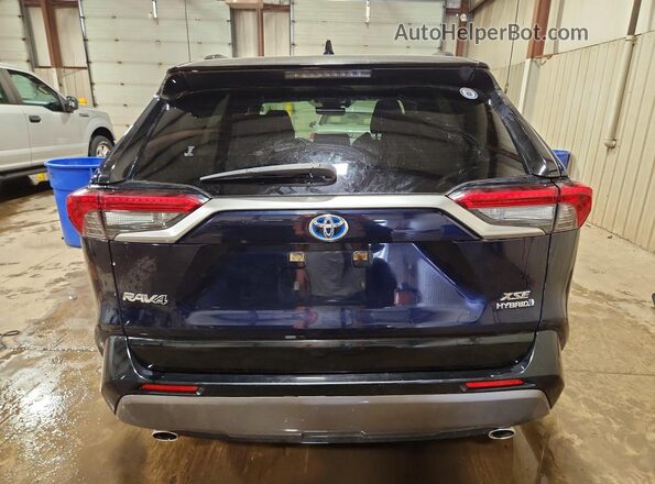 JTMEWRFV6LJ039654 2020 TOYOTA RAV4 Синий Вид сзади