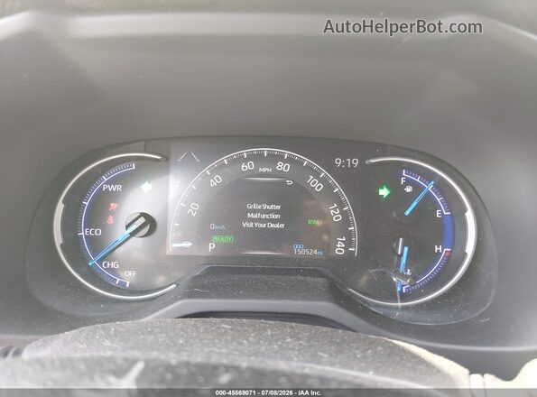 JTMEWRFV7KJ016382 2019 TOYOTA RAV4 HYBRID White უკანა სავარძლების ხედი