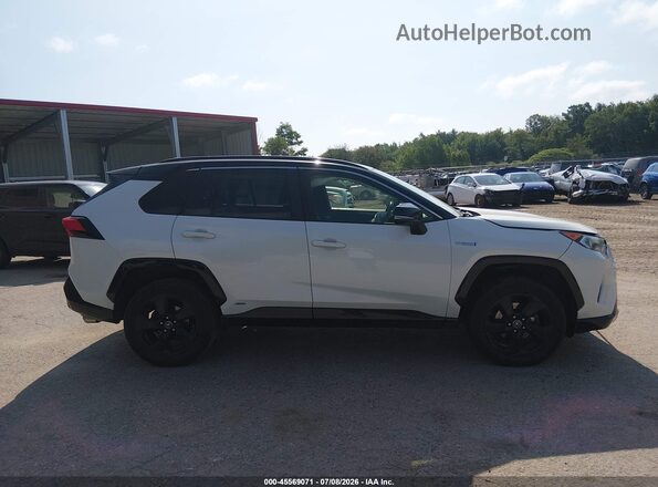 JTMEWRFV7KJ016382 2019 TOYOTA RAV4 HYBRID White უკანა სალონის ხედი