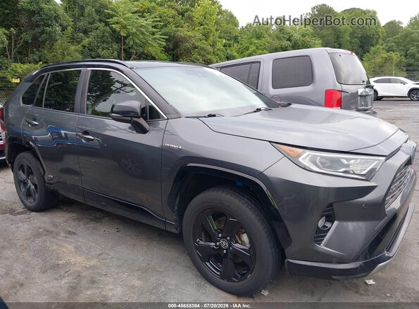 JTMEWRFV8LD539555 2020 TOYOTA RAV4 HYBRID Серый Вид задней части салона