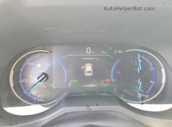 JTMEWRFV9KJ023477 2019 TOYOTA RAV4 White Widok zestawu wskaźników