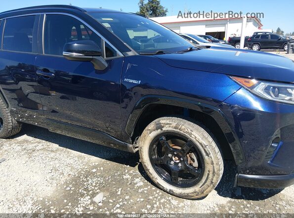JTMEWRFVXLJ038359 2020 TOYOTA RAV4 HYBRID Blue Front view