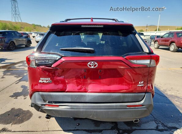 JTMF1RFV2KD031129 2019 TOYOTA RAV4 Red Rear view