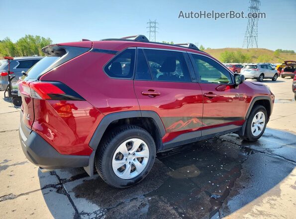 JTMF1RFV2KD031129 2019 TOYOTA RAV4 Red Rear right