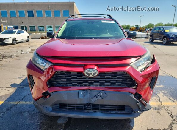 JTMF1RFV2KD031129 2019 TOYOTA RAV4 Red Front view