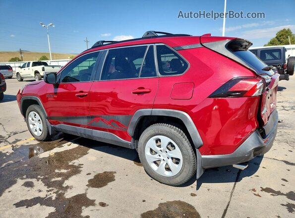 JTMF1RFV2KD031129 2019 TOYOTA RAV4 Red Rear left
