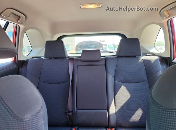 JTMF1RFV2KD031129 2019 TOYOTA RAV4 Red Rear seats view