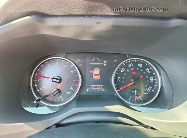 JTMF1RFV2KD031129 2019 TOYOTA RAV4 Red Instrument cluster view