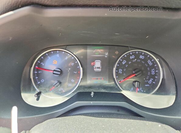 JTMF1RFV2KD503717 2019 TOYOTA RAV4 Black Widok zestawu wskaźników