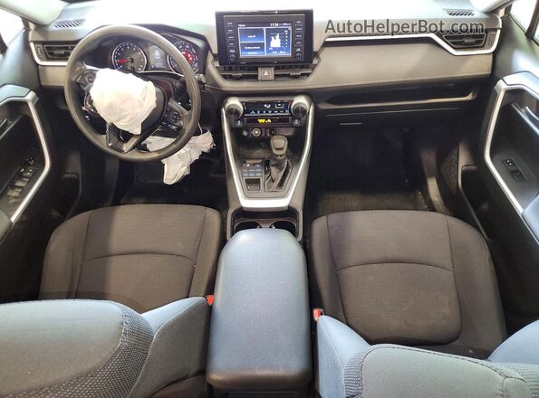 JTMF1RFV4KD044349 2019 TOYOTA RAV4 White Առջևի վահանակի տեսք