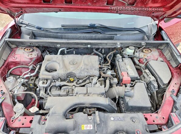 JTMF1RFVXKD036952 2019 TOYOTA RAV4 Red Вид підкапотного простору