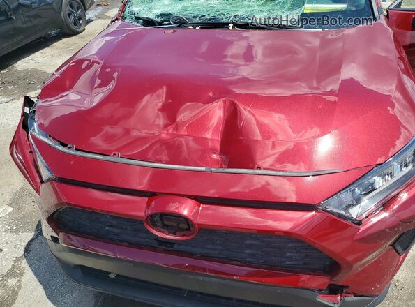 JTMF1RFVXMD072689 2021 TOYOTA RAV4 Red Vista del compartimento del motor