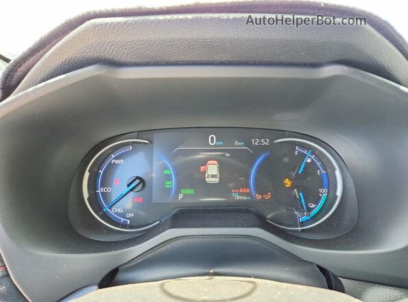 JTMFB3FV6MD070819 2021 TOYOTA RAV4 White ხელსაწყოთა პანელის ხედი