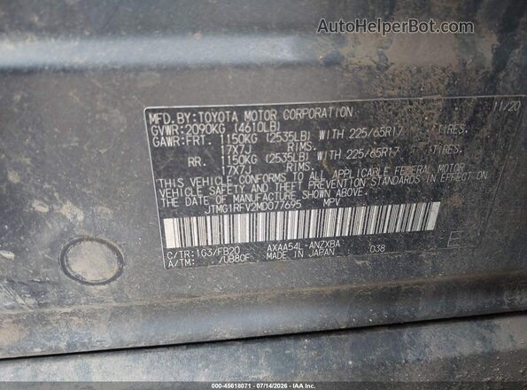 JTMG1RFV2MD077695 2021 TOYOTA RAV4 Gray Widok komory silnika