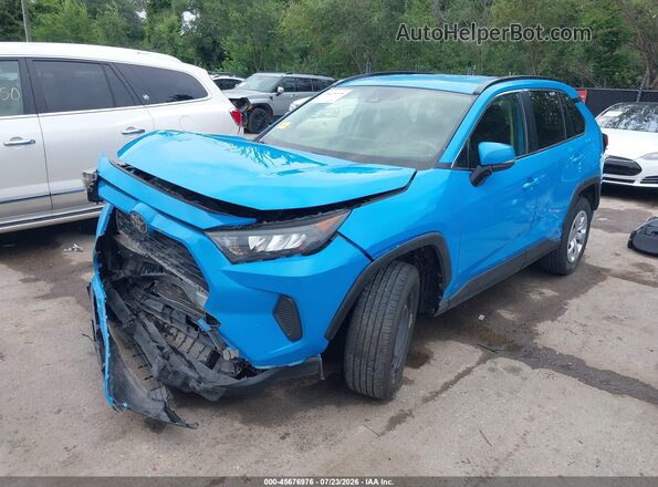 JTMG1RFV7KJ007432 2019 TOYOTA RAV4 Синий Передняя левая четверть