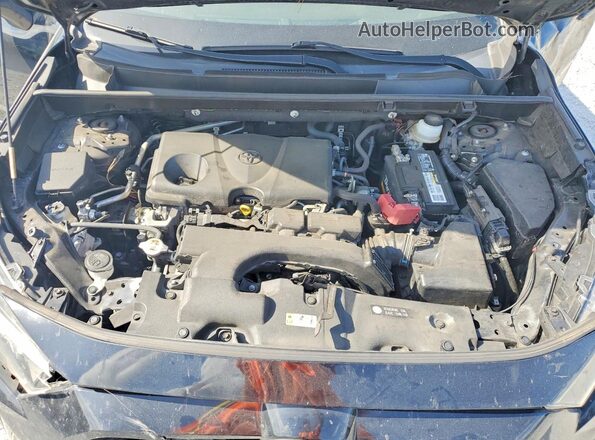 JTMH1RFV4KJ007909 2019 TOYOTA RAV4 Black ძრავის განყოფილების ხედი