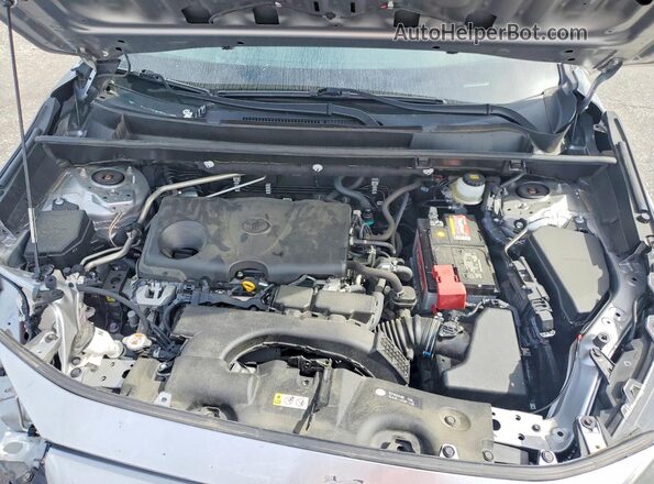 JTMH1RFV5KJ007126 2019 TOYOTA RAV4 Silver Вид підкапотного простору