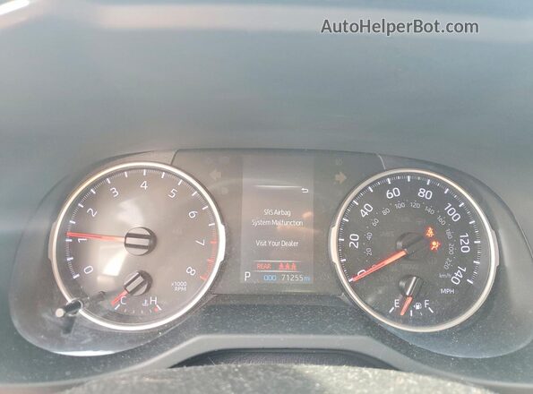 JTMH1RFV5KJ007126 2019 TOYOTA RAV4 Silver Вид щитка приладів