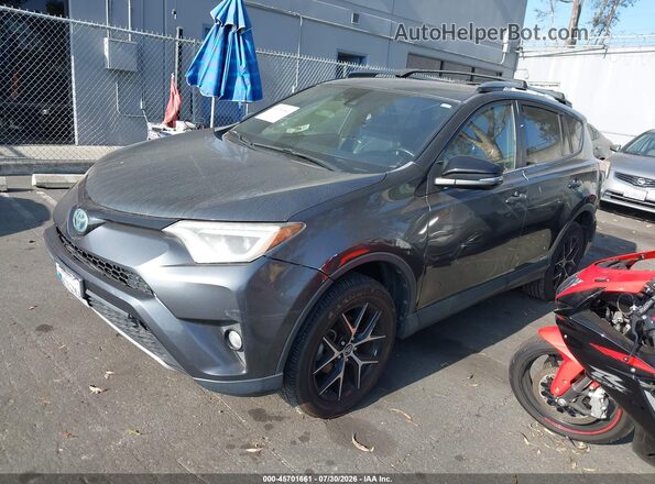 JTMJJREV3JD173774 2018 TOYOTA RAV4 HYBRID Gray წინა მარცხენა ხედი სამი მეოთხედიდან
